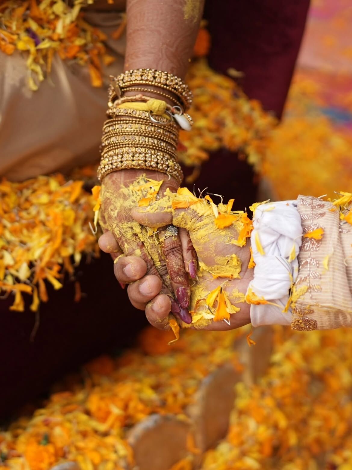 Haldi celebration moment